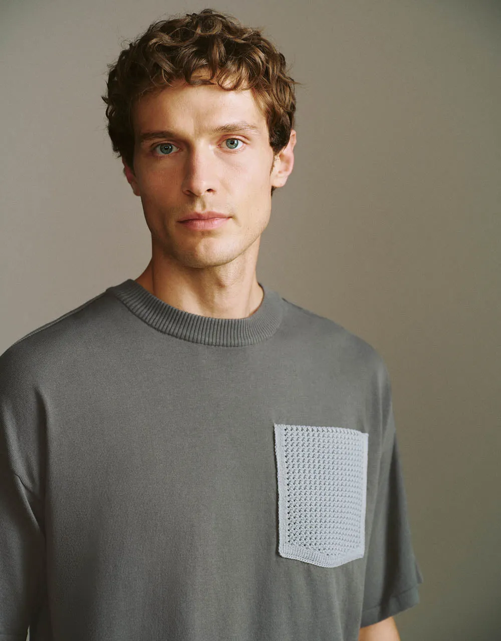 Crew Neck Knitted T-Shirt sold by Urban Revivo product image thumbnail 4