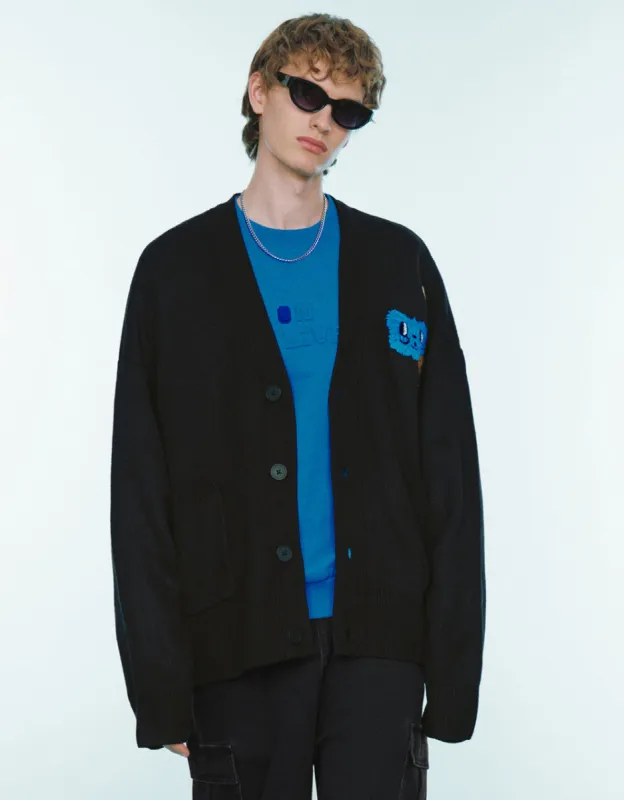 Carton Embroidered Knitted Cardigan sold by Urban Revivo