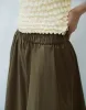 Elastic Waist Midi A-Line Skirt sold by Urban Revivo