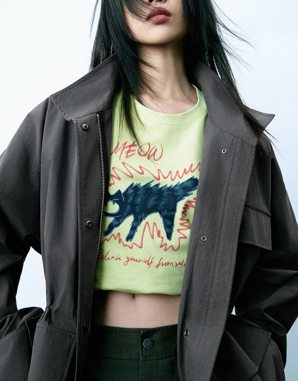 Oversized Longline Jacket sold by Urban Revivo product image thumbnail 4