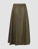 Elastic Waist Midi A-Line Skirt sold by Urban Revivo