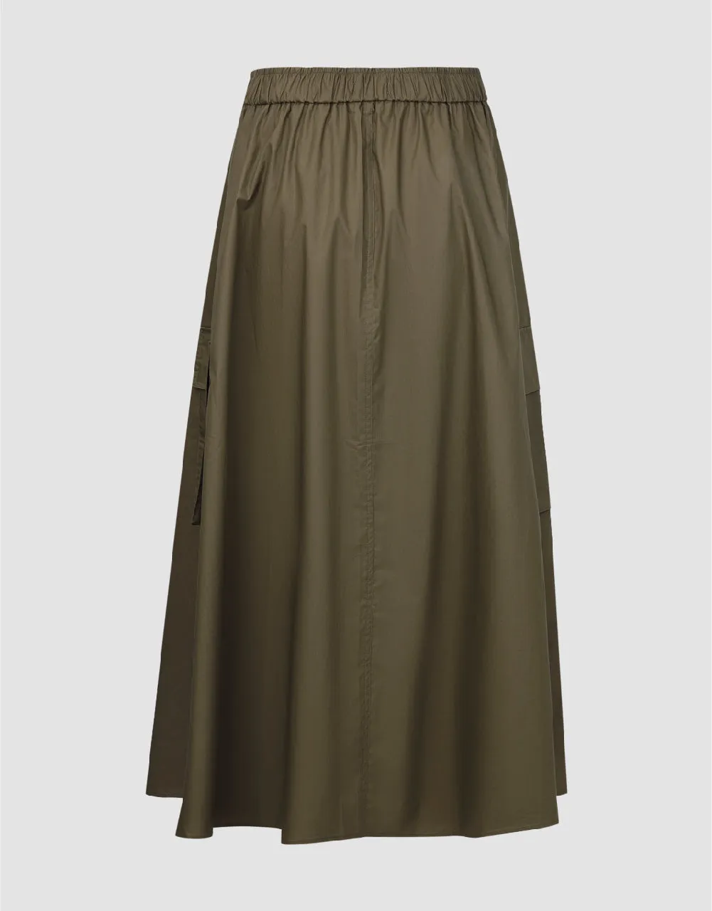 Elastic Waist Midi A-Line Skirt sold by Urban Revivo product image thumbnail 3