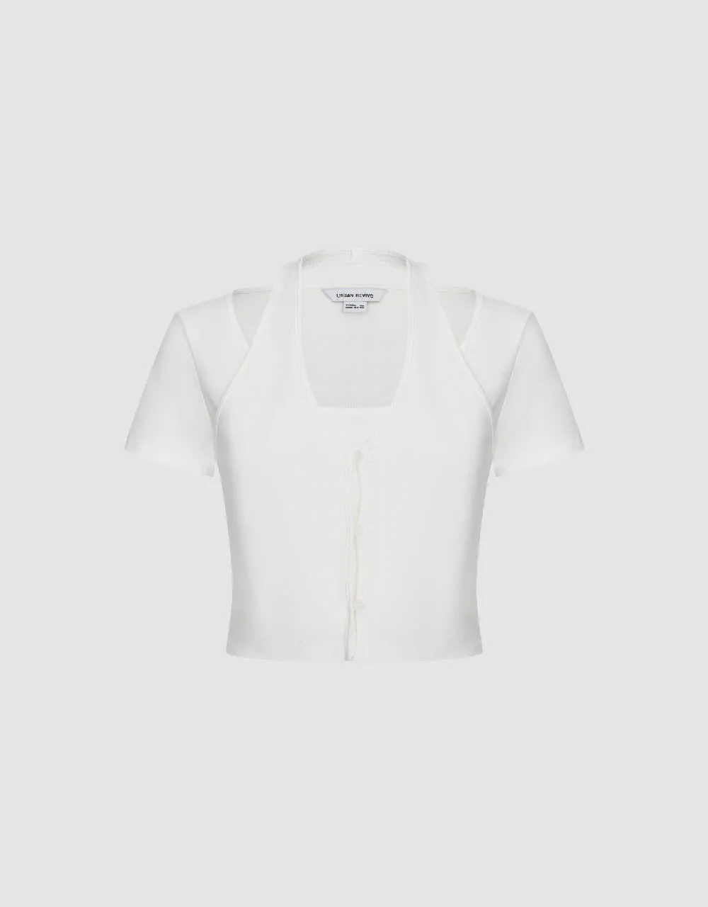 2 In 1 Halter Neck Straight T-Shirt sold by Urban Revivo product image thumbnail 2