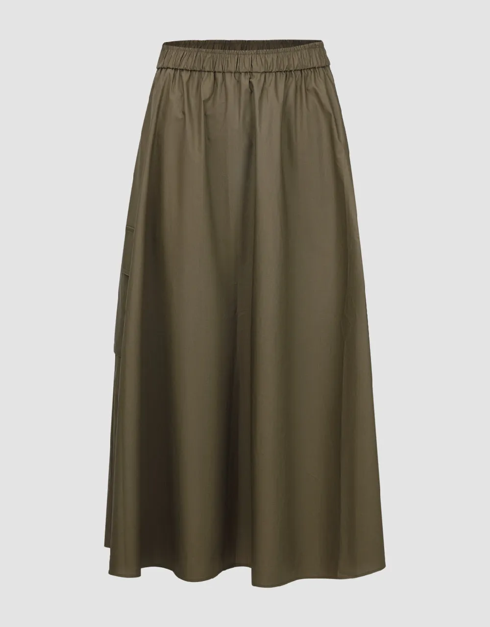 Elastic Waist Midi A-Line Skirt sold by Urban Revivo