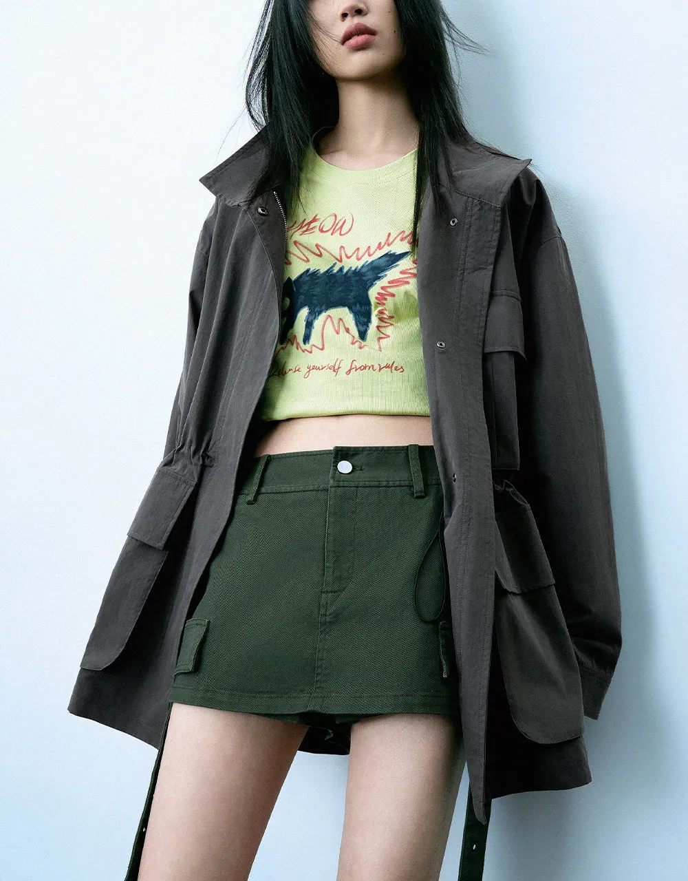 Oversized Longline Jacket sold by Urban Revivo product image thumbnail 2