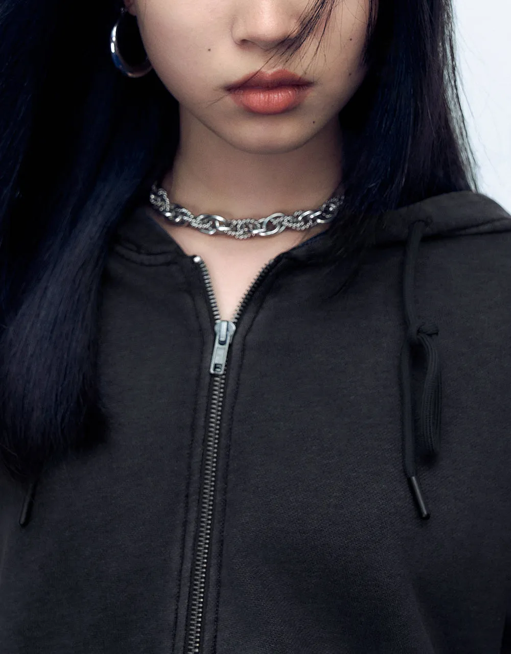 Zipper Front Hooded Jacket sold by Urban Revivo product image thumbnail 5