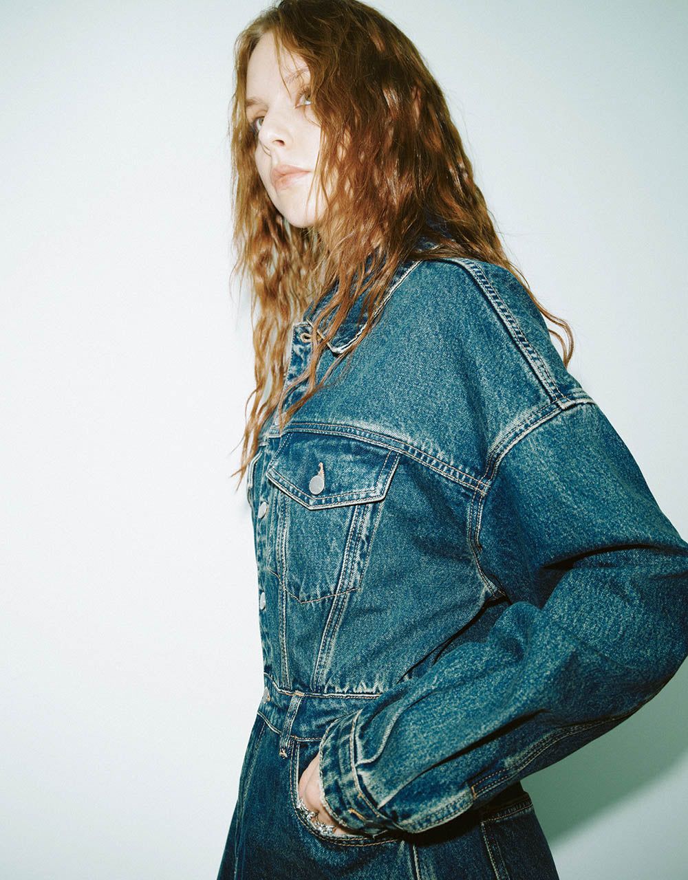 Split Hem Denim Dress sold by Urban Revivo product image thumbnail 3