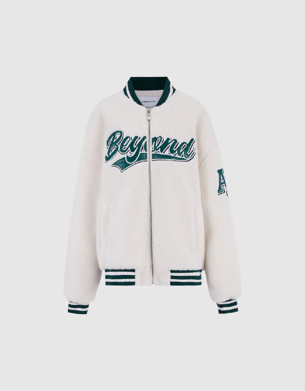 Zipper Front Furry Jacket sold by Urban Revivo