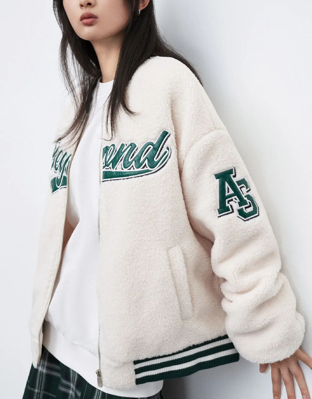 Zipper Front Furry Jacket sold by Urban Revivo product image thumbnail 3