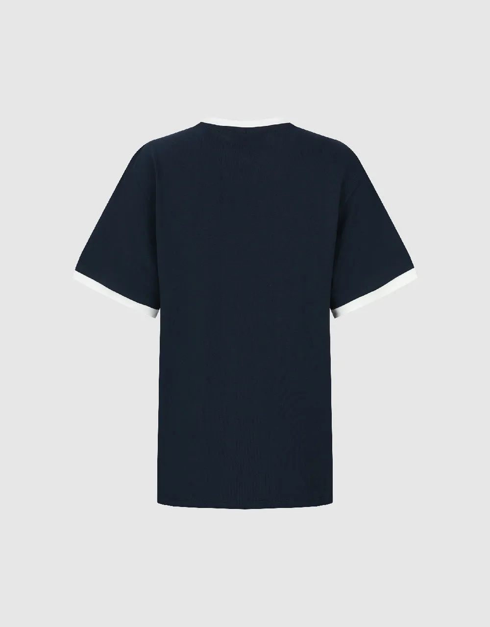 Printed Crew Neck Straight T-Shirt sold by Urban Revivo product image thumbnail 5