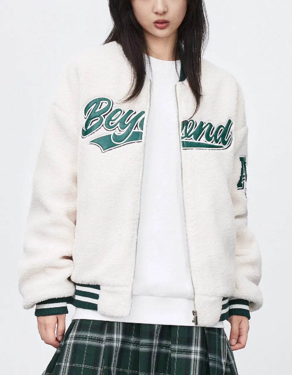 Zipper Front Furry Jacket sold by Urban Revivo product image thumbnail 2