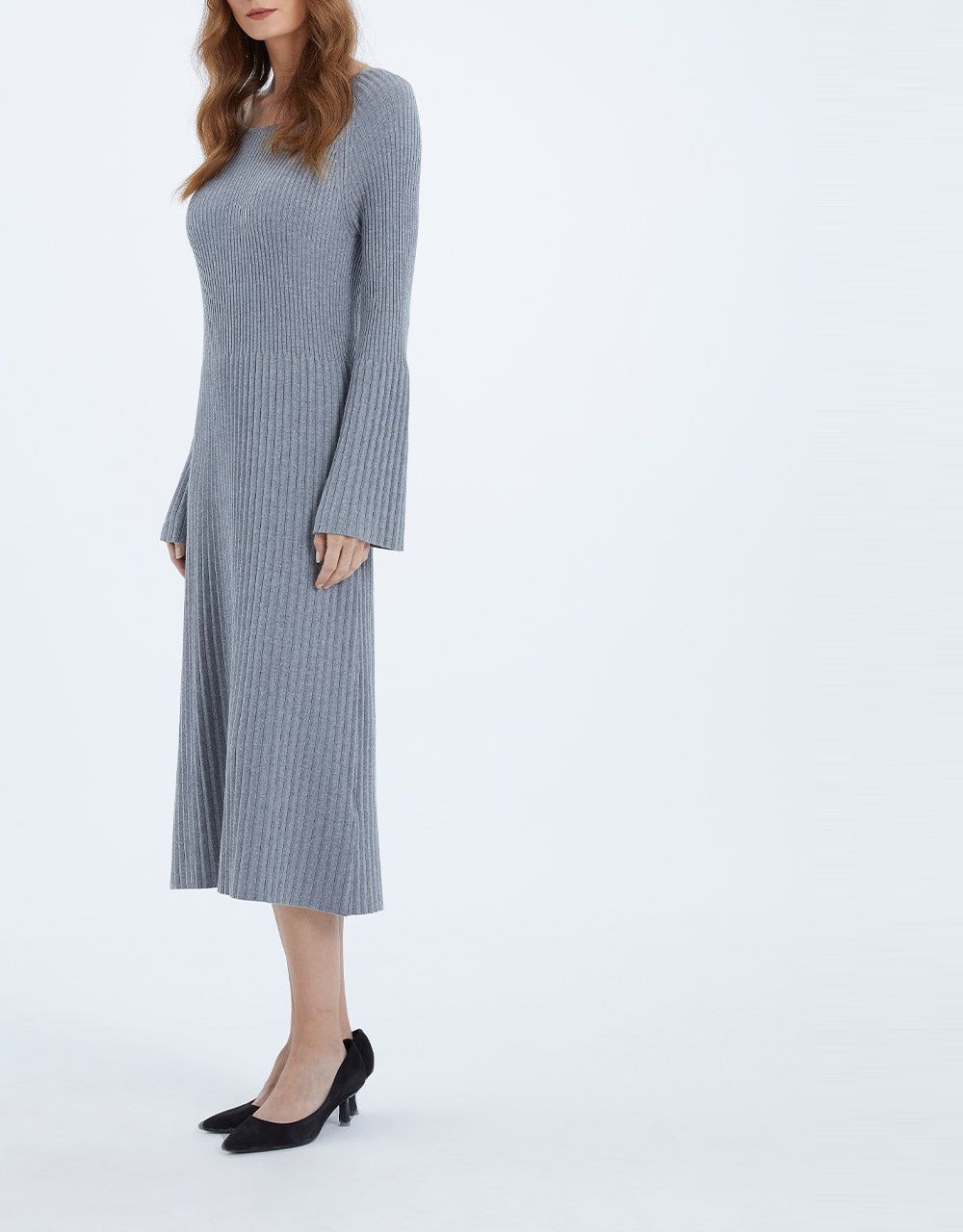 Raglan Sleeve Rib Knit Dress sold by Urban Revivo product image thumbnail 4