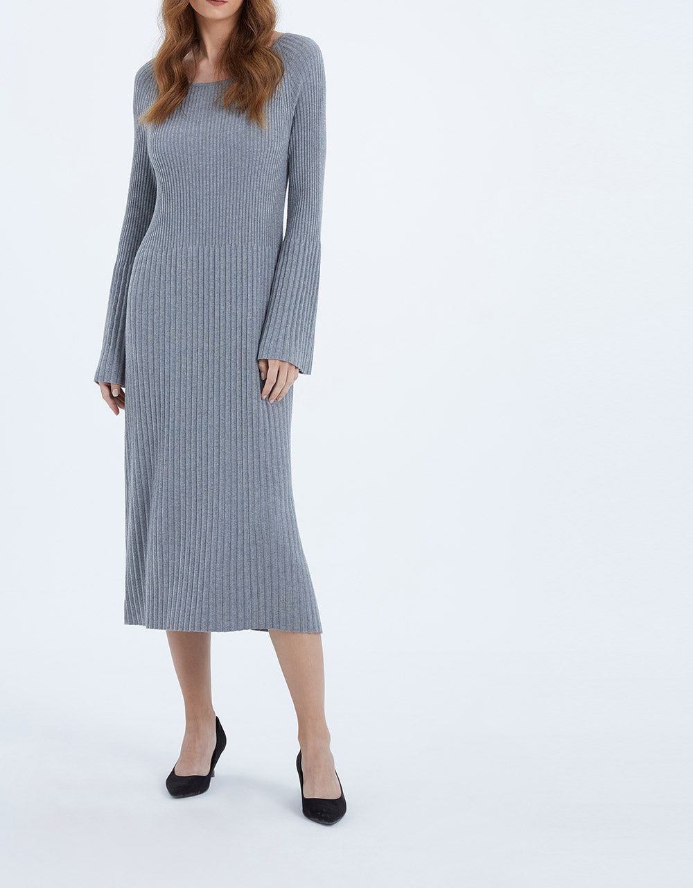 Raglan Sleeve Rib Knit Dress sold by Urban Revivo product image thumbnail 2