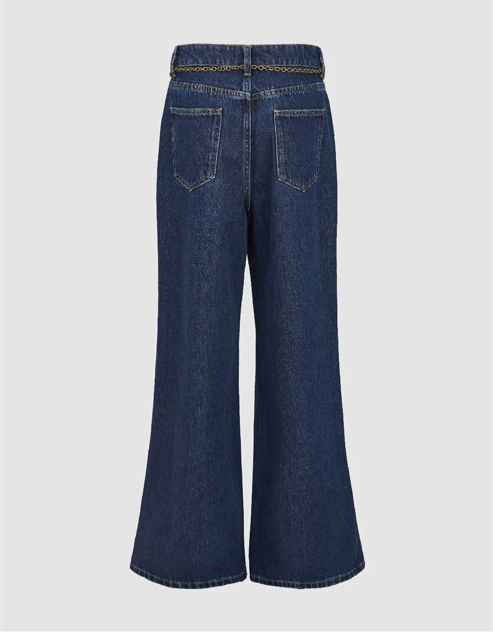 Wide-Leg Jeans With Chained Belt sold by Urban Revivo product image thumbnail 3