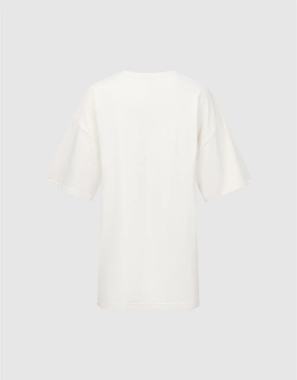 Printed Crew Neck Loose T-Shirt sold by Urban Revivo product image thumbnail 5