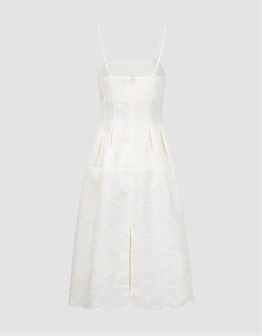 Textured Off-Shoulder A-Line Cami Dress sold by Urban Revivo product image thumbnail 5
