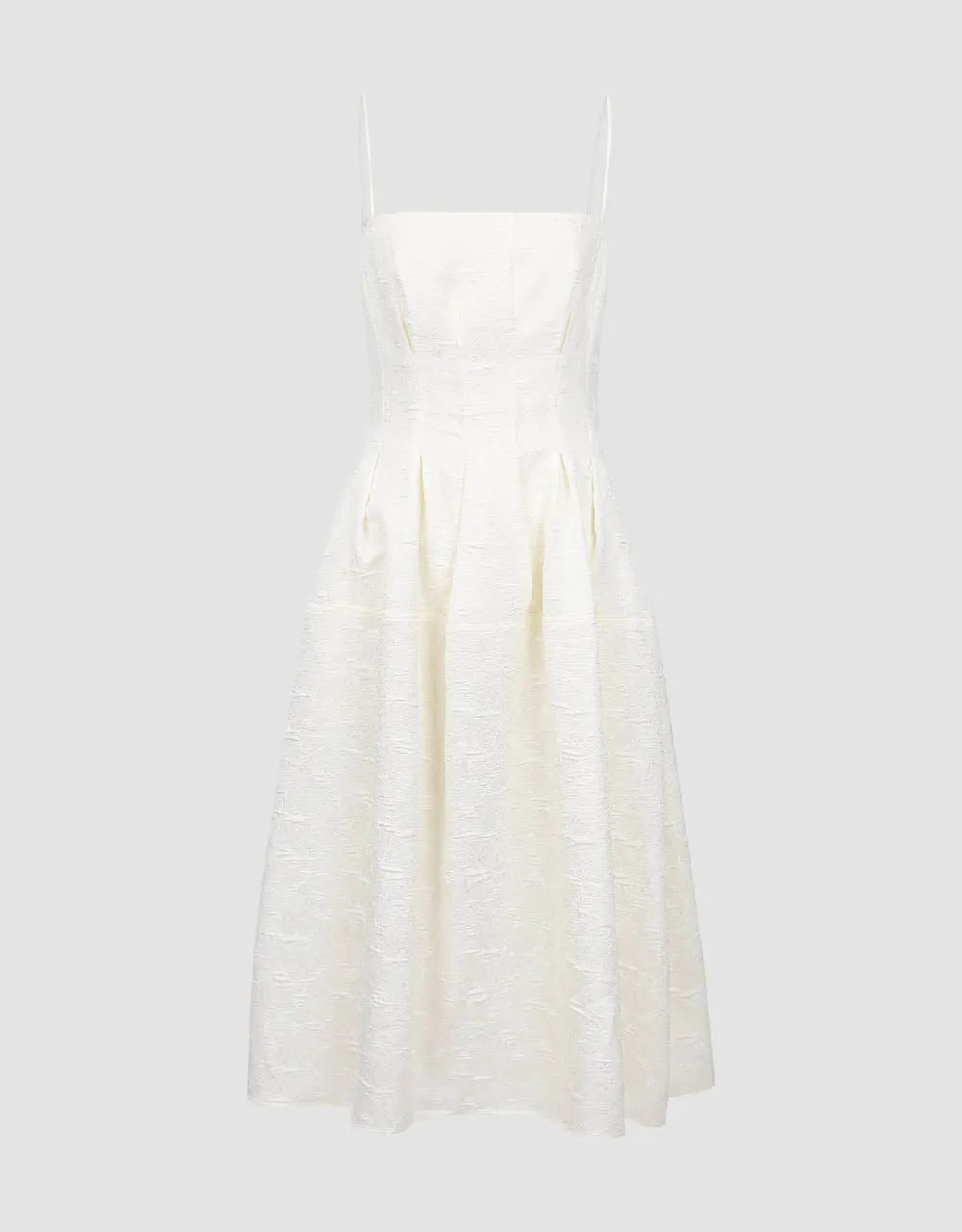 Textured Off-Shoulder A-Line Cami Dress sold by Urban Revivo product image thumbnail 2