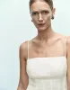 Textured Off-Shoulder A-Line Cami Dress sold by Urban Revivo