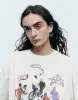 Printed Crew Neck Loose T-Shirt sold by Urban Revivo