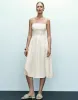 Textured Off-Shoulder A-Line Cami Dress sold by Urban Revivo