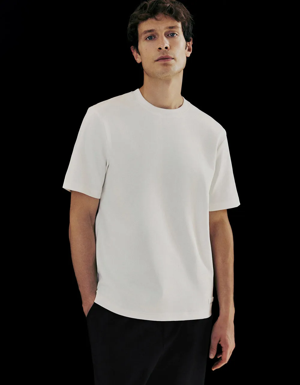 Crew Neck Straight T-Shirt sold by Urban Revivo