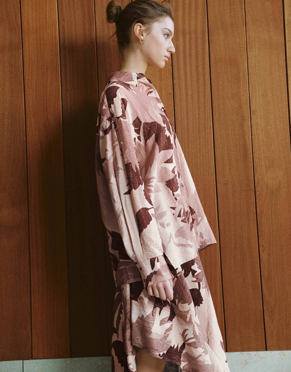 Printed Button Up Loose Shirt sold by Urban Revivo product image thumbnail 3