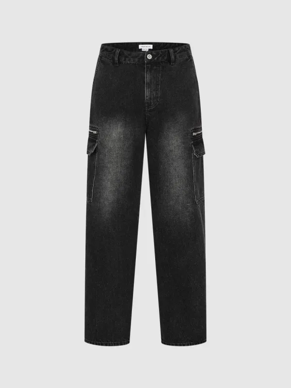 Loose Straight Jeans sold by Urban Revivo