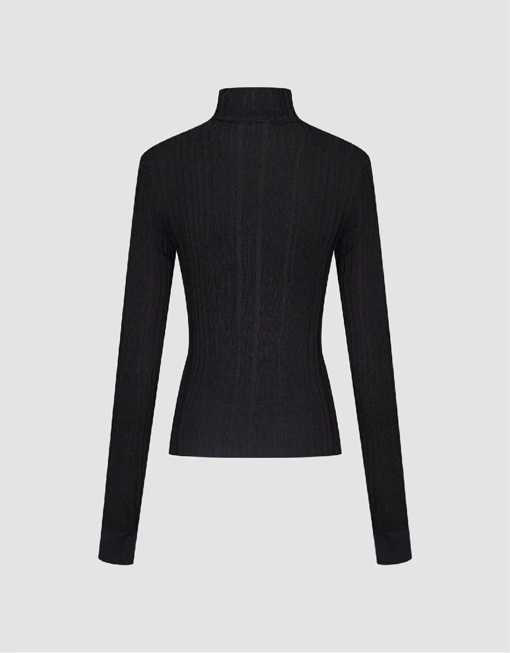 Skinny Turtle Neck Knitted T-Shirt sold by Urban Revivo product image thumbnail 5