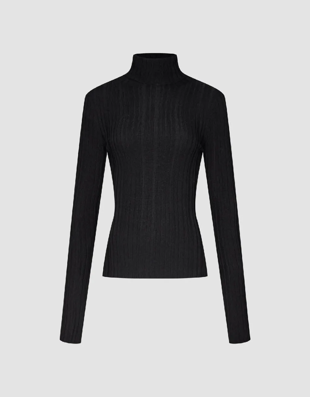 Skinny Turtle Neck Knitted T-Shirt sold by Urban Revivo product image thumbnail 2