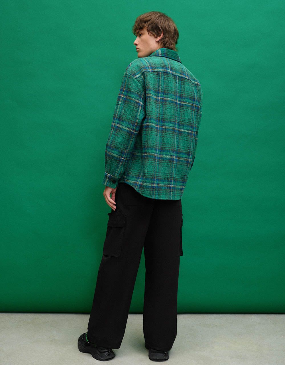 Plaid Loose Jacket sold by Urban Revivo product image thumbnail 3