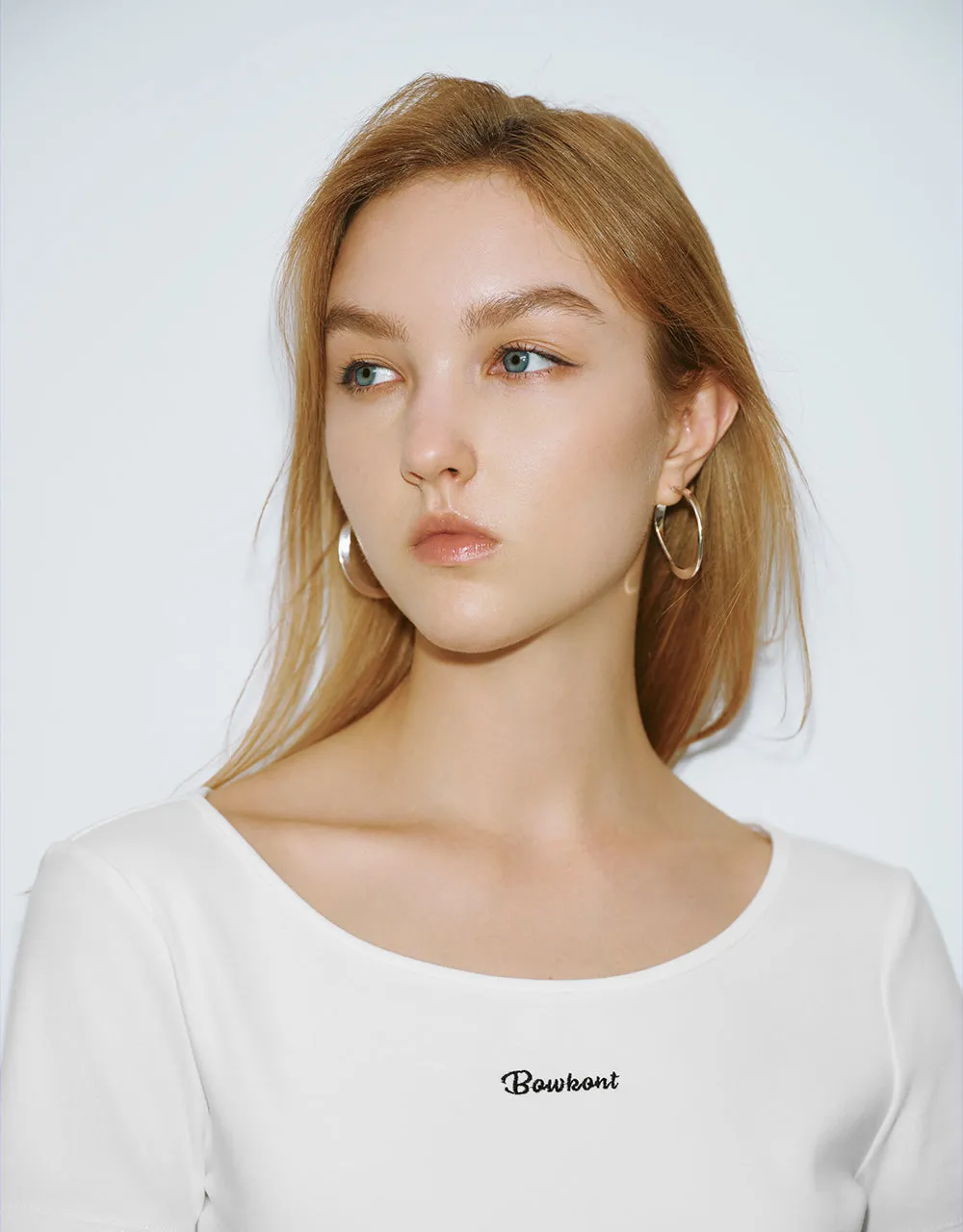 Letter Printed Crew Neck Skinny T-Shirt sold by Urban Revivo product image thumbnail 4