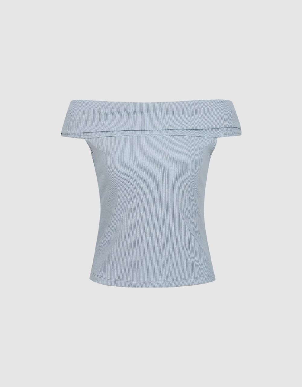 Sleeveless Off-Shoulder Straight T-Shirt sold by Urban Revivo product image thumbnail 2