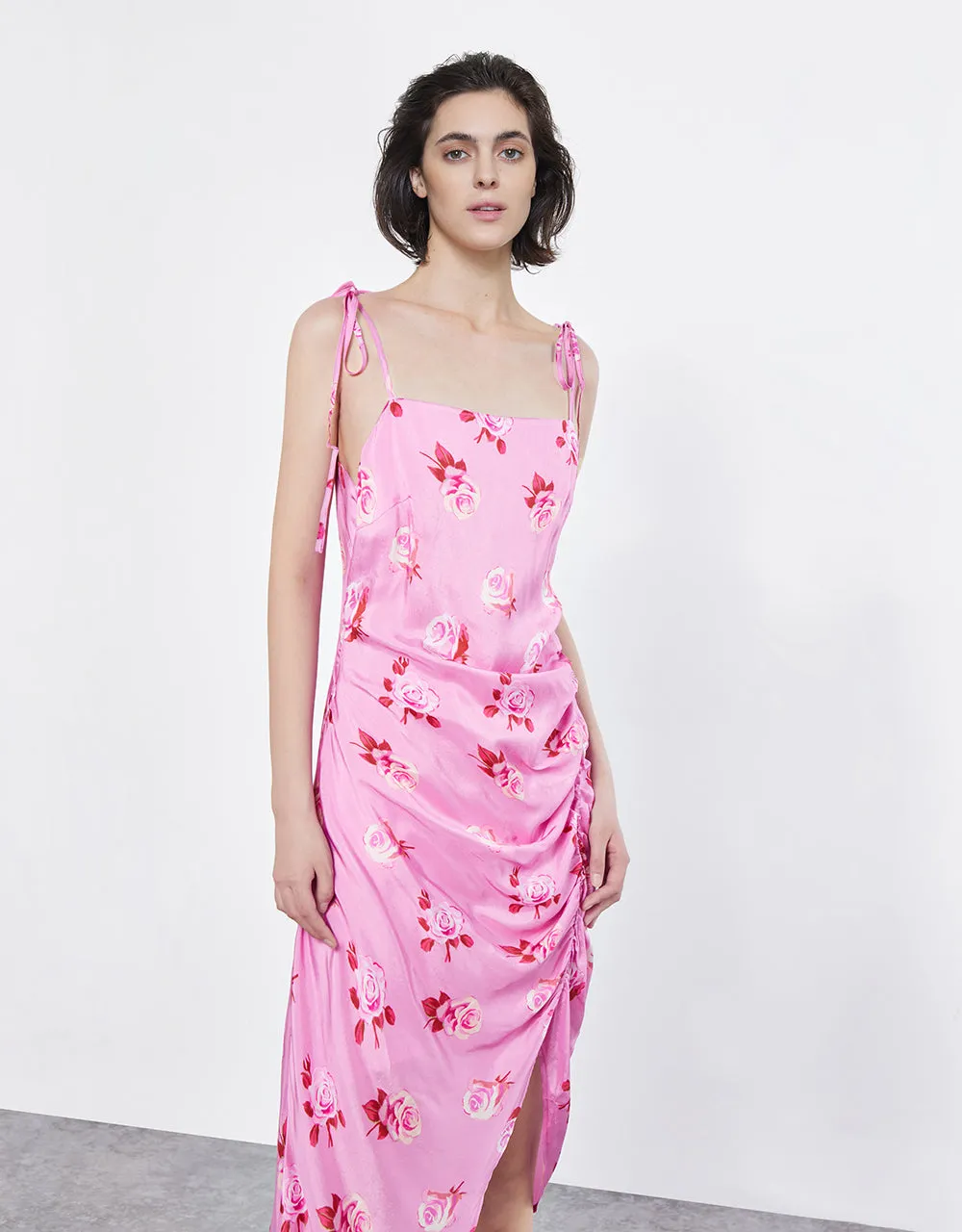 Floral Ruched Cami Dress sold by Urban Revivo product image thumbnail 5