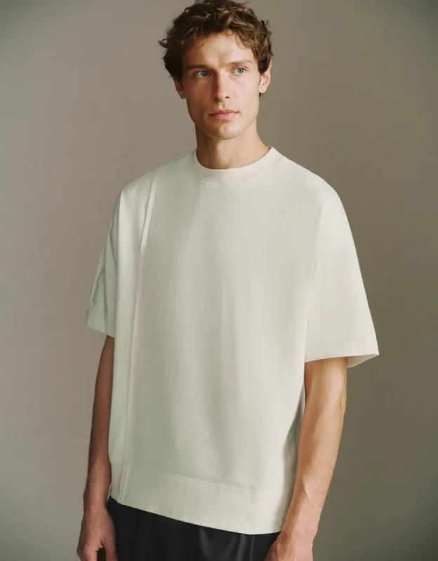 Crew Neck Loose T-Shirt sold by Urban Revivo
