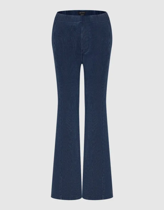 Elastic Waist Flare Jeans sold by Urban Revivo