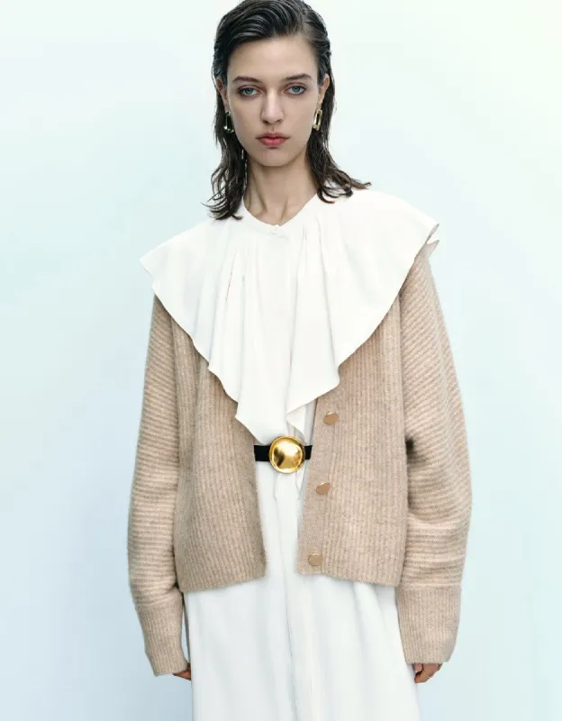 V-Neck Knitted Cardigan sold by Urban Revivo