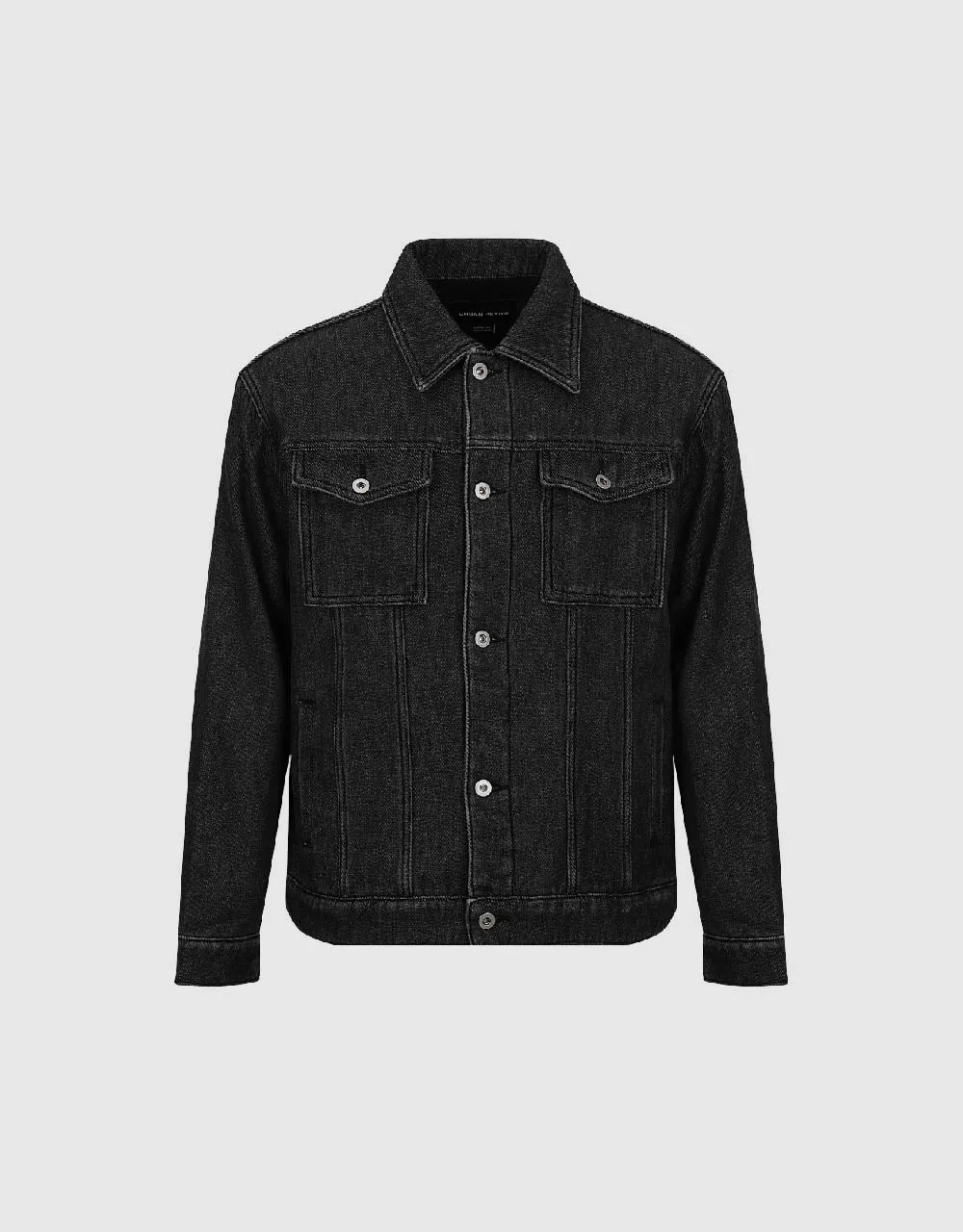 Button Up Denim Jacket sold by Urban Revivo product image thumbnail 2