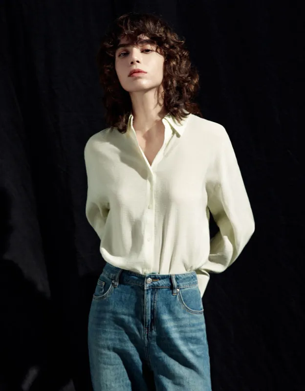 Button Up Straight Shirt sold by Urban Revivo