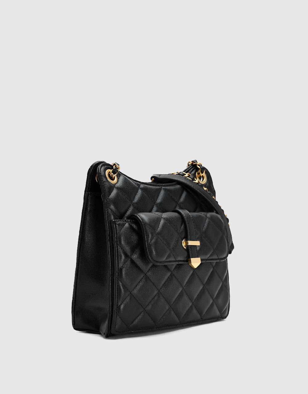 Quilted Vegan Leather Shoulder Bag sold by Urban Revivo product image thumbnail 2