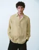 Textured Button Up Loose Shirt sold by Urban Revivo