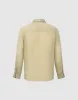 Textured Button Up Loose Shirt sold by Urban Revivo