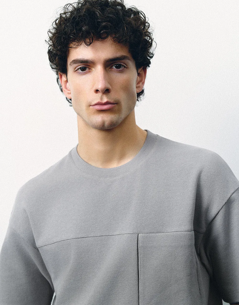 Crew Neck Loose T-Shirt sold by Urban Revivo product image thumbnail 3