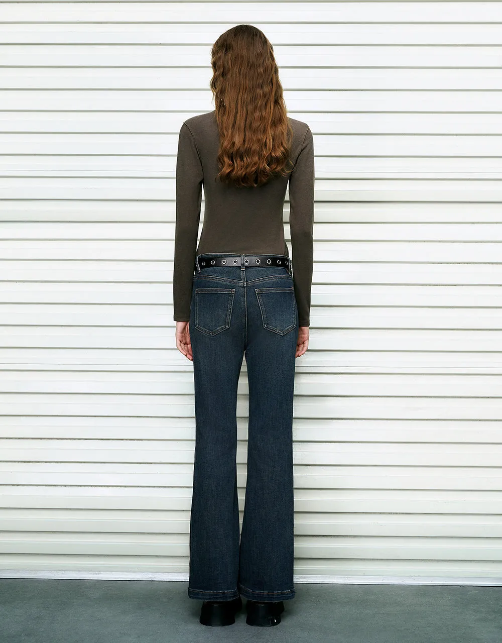 Flare Jeans With Belt sold by Urban Revivo product image thumbnail 5