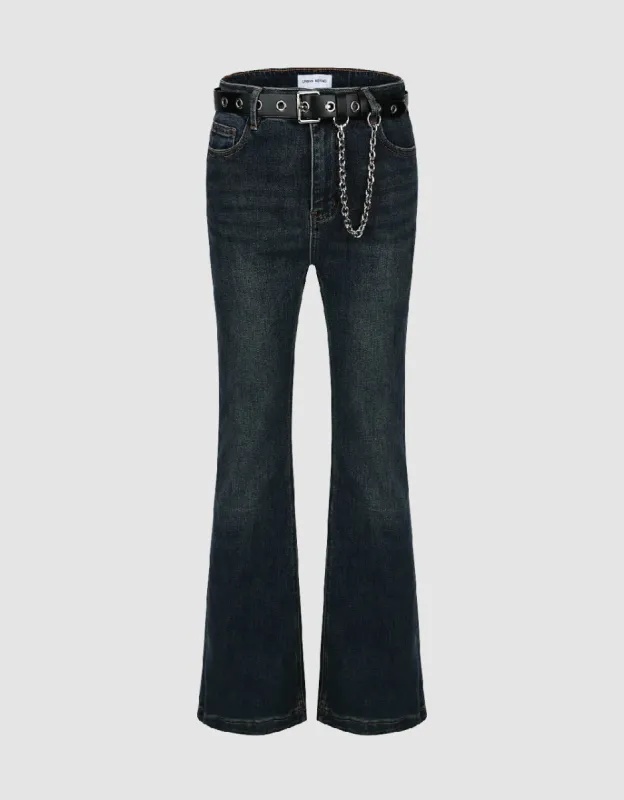 Flare Jeans With Belt sold by Urban Revivo