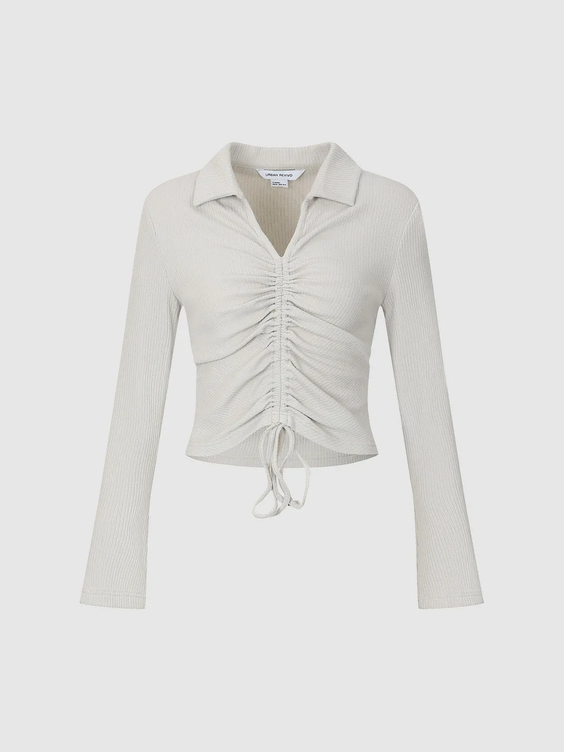 Collared Neck Skinny T-Shirt sold by Urban Revivo product image thumbnail 2