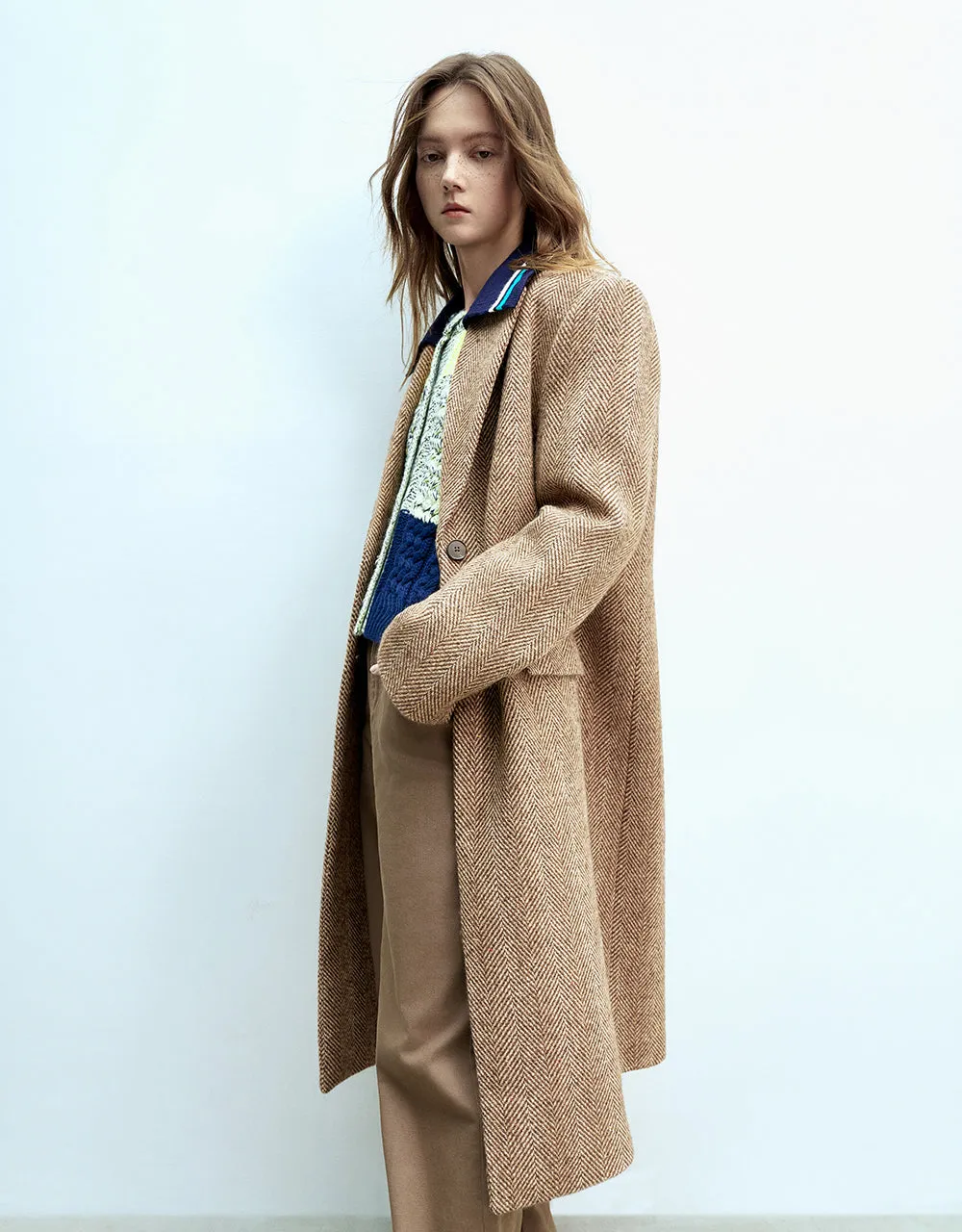 Longline Woolen Coat sold by Urban Revivo product image thumbnail 3