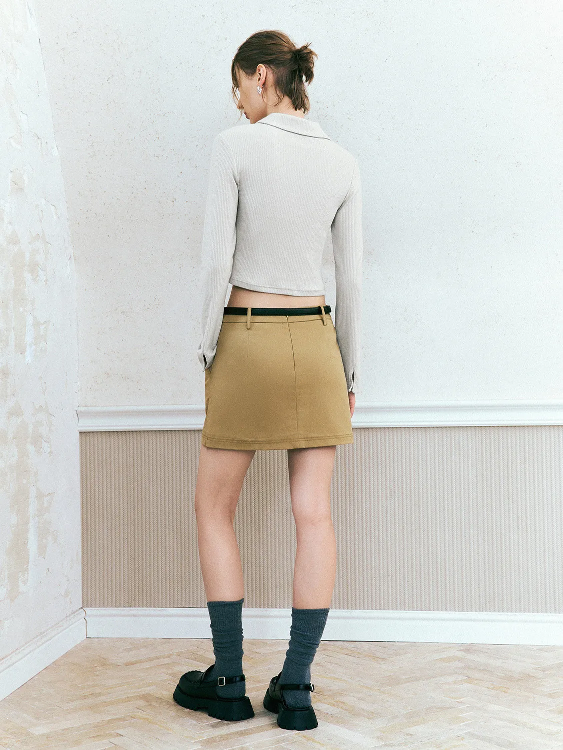 Collared Neck Skinny T-Shirt sold by Urban Revivo product image thumbnail 4