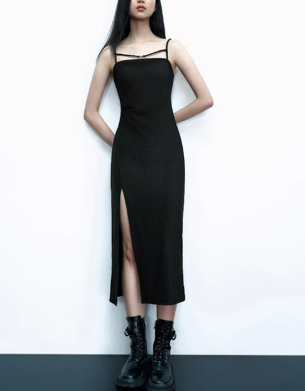 Ruched Cami A-Line Dress sold by Urban Revivo product image thumbnail 2