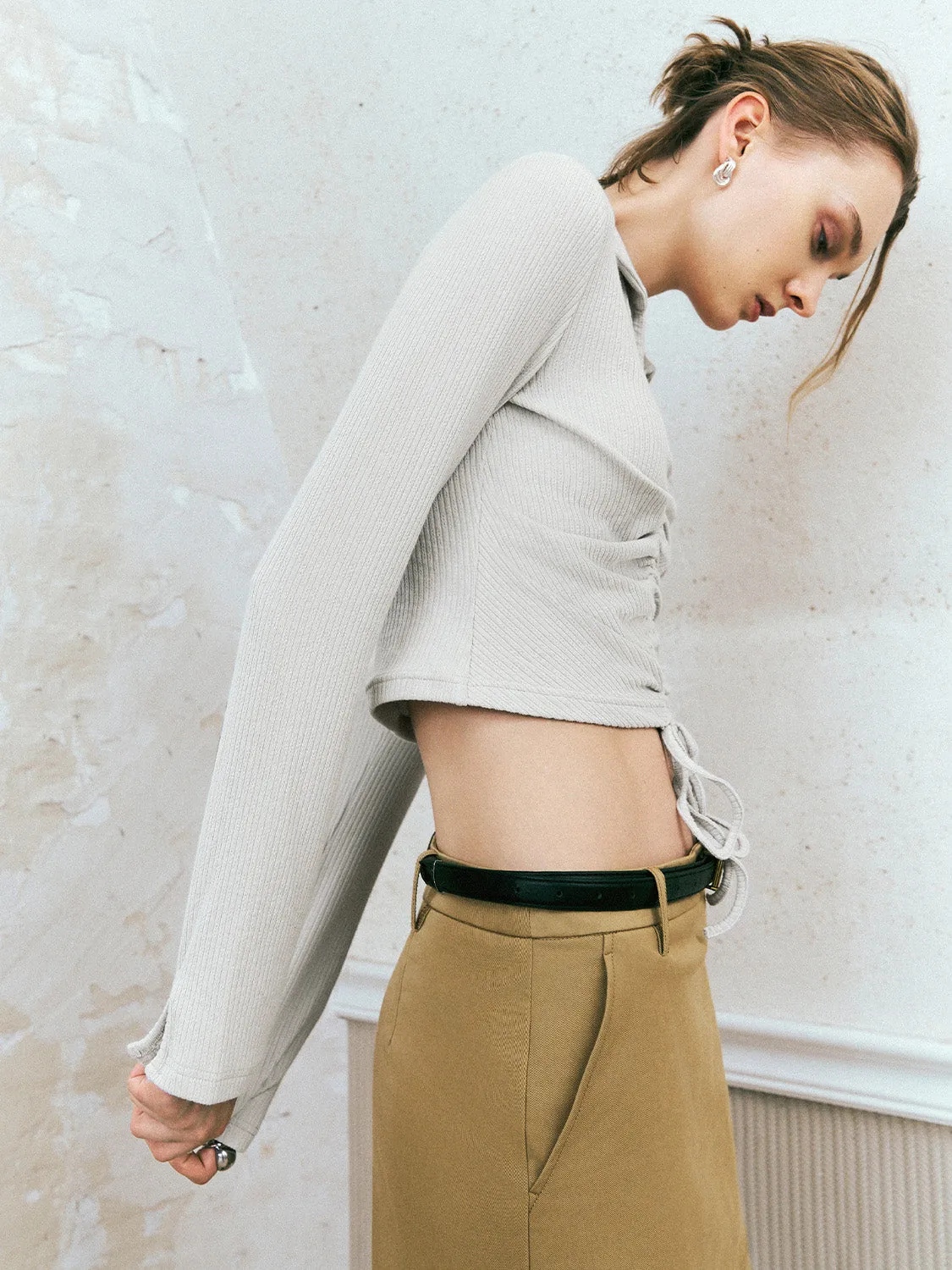 Collared Neck Skinny T-Shirt sold by Urban Revivo product image thumbnail 3