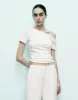 Raglan Sleeve One Shoulder Skinny T-Shirt sold by Urban Revivo